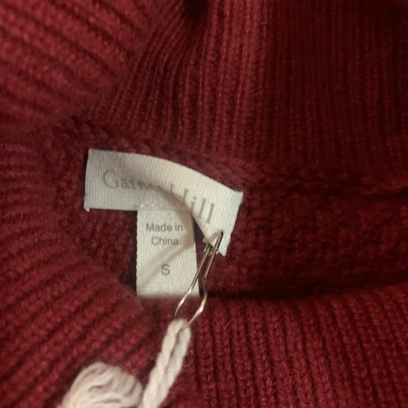 Garnet Hill Cashmere Cowl-Neck Sweater Vest Size Small NEW! Berry Pink $229 - Picture 5 of 7